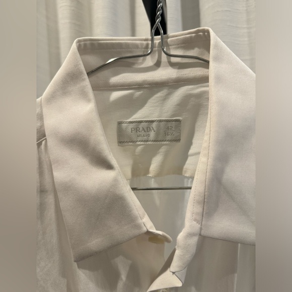 Authentic Prada White Stretch Cotton Shirt - Picture 6 of 6